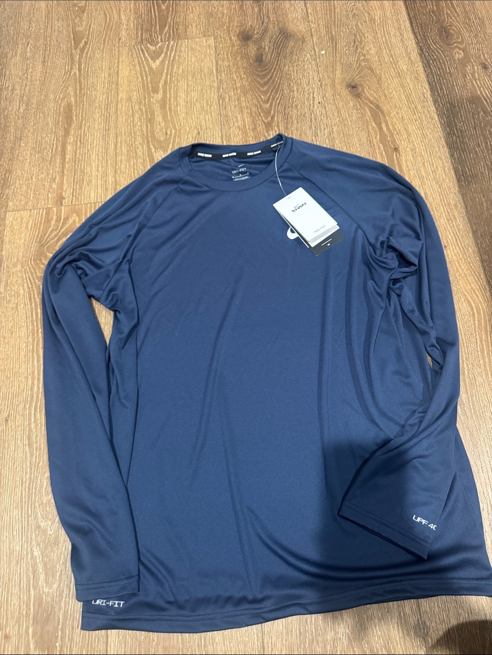 Nike Long Sleeve Dri-FIT  swim shirt - Navy Blue